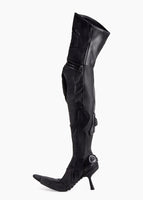 F/W2023 Over-The-Knee 90MM-Heeled Biker Boots