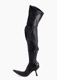 F/W2023 Over-The-Knee 90MM-Heeled Biker Boots
