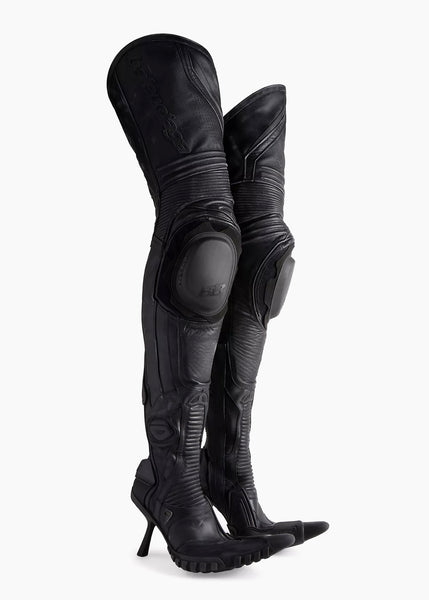 F/W2023 Over-The-Knee 90MM-Heeled Biker Boots