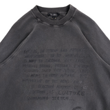 A/W04 “Waves” Shipwreck Poem Printed Sweatshirt