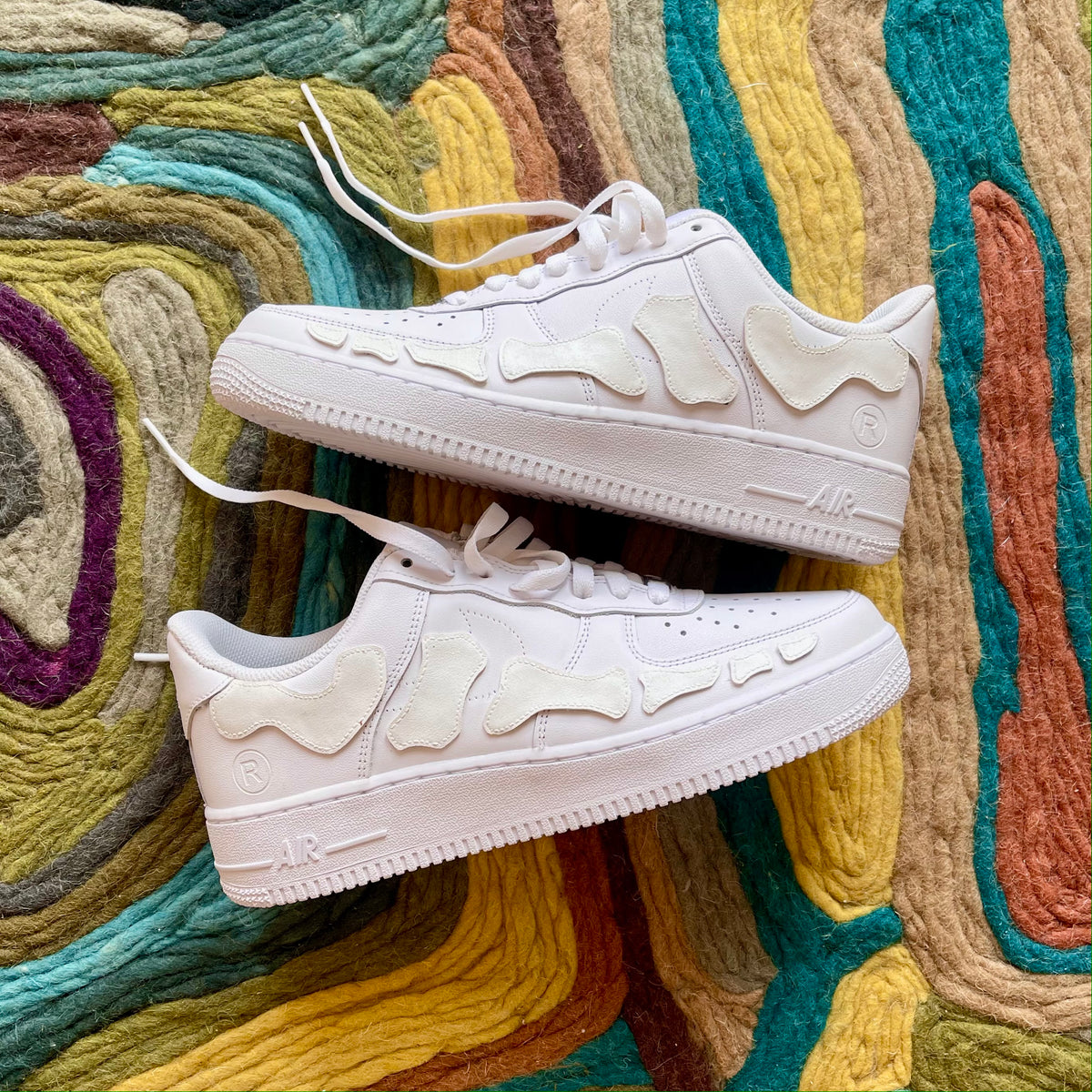 Air Force 1 Custom Sample (Skeleton/Bone Patched) – BLACKROOM