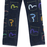 Vintage Multi-Pocket Denim (Logo Painted)