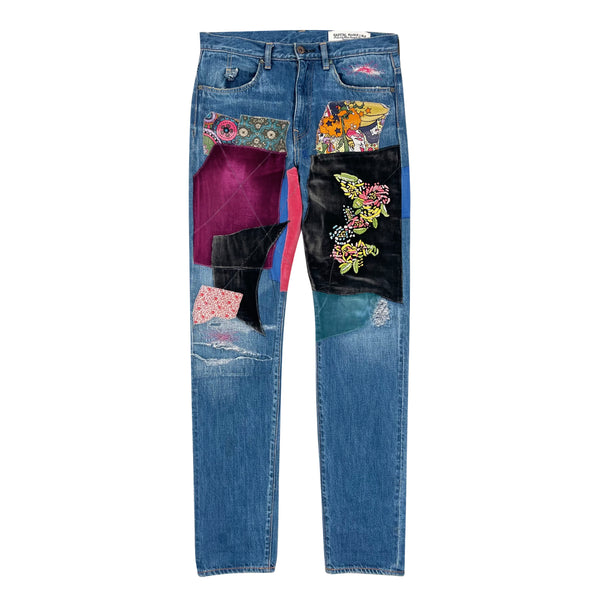 Kapital Kountry 14Oz Denim 5P Okabilly Psychedelic Patchwork Remake