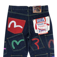 Vintage Multi-Pocket Denim (Logo Painted)
