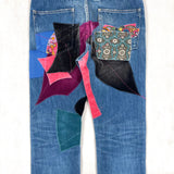 Kapital Kountry 14Oz Denim 5P Okabilly Psychedelic Patchwork Remake