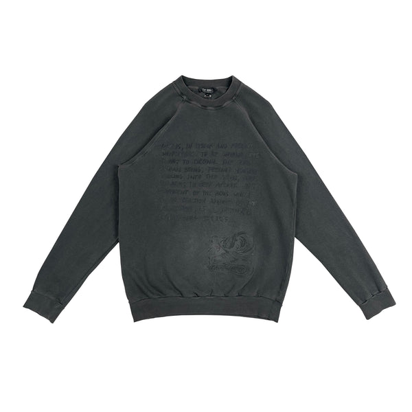 A/W04 “Waves” Shipwreck Poem Printed Sweatshirt