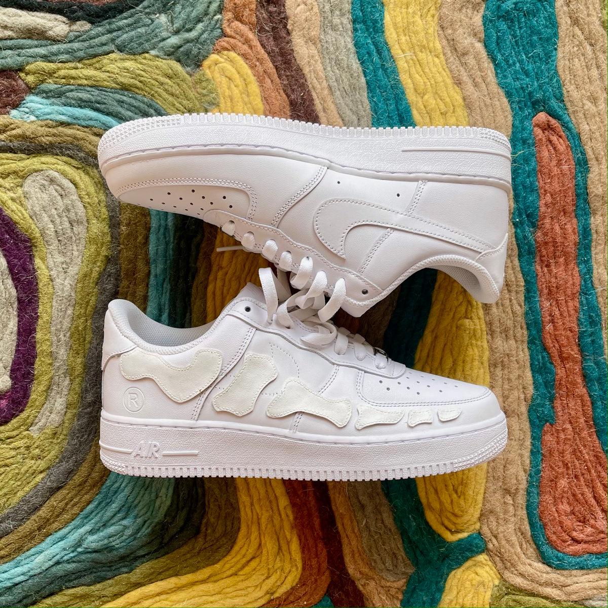 Air Force 1 Custom Sample (Skeleton/Bone Patched) – BLACKROOM
