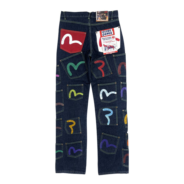 Vintage Multi-Pocket Denim (Logo Painted)