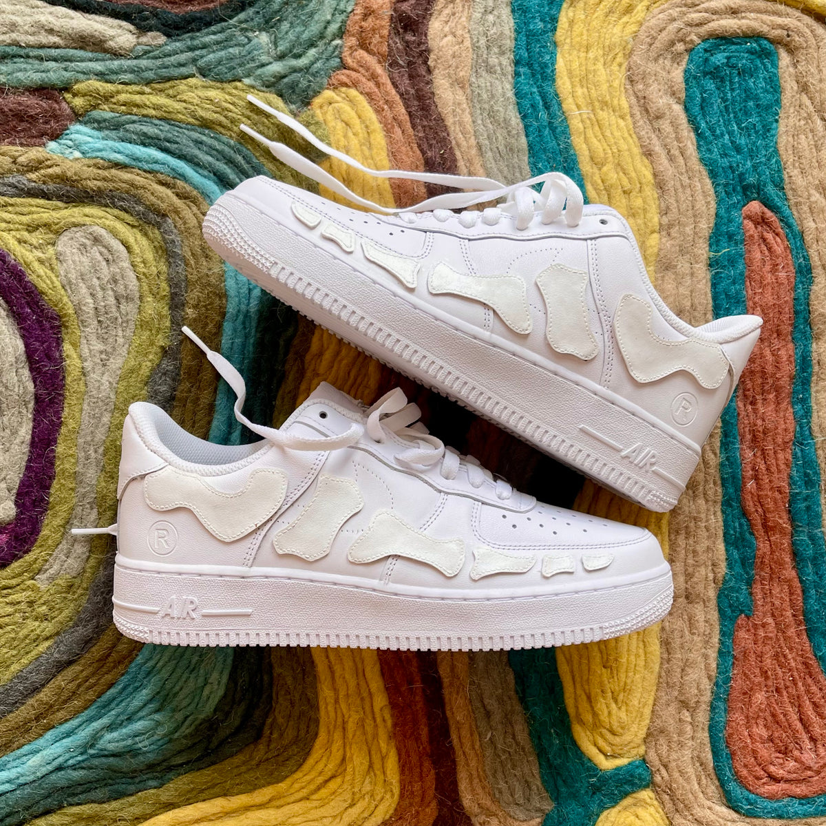 Air Force 1 Custom Sample (Skeleton/Bone Patched) – BLACKROOM